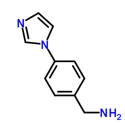 4-(1-咪唑基)苯甲胺结构式