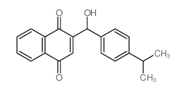 1,4-Naphthalenedione,2-[hydroxy[4-(1-methylethyl)phenyl]methyl]-结构式