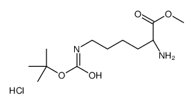 N'-Boc-D-赖氨酸甲酯盐酸盐结构式