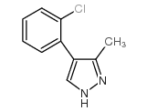 4-(2-氯苯基)-3-甲基吡唑结构式