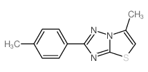 6-Methyl-2-(4-methylphenyl)[1,3]thiazolo[3,2-b][1,2,4]triazole结构式