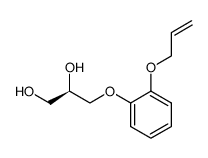 (R)-2-allyloxy-1-(2,3-dihydroxypropoxy)benzene结构式
