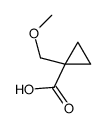 1-(methoxymethyl)cyclopropane-1-carboxylic acid structure