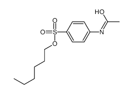 hexyl 4-acetamidobenzenesulfonate结构式