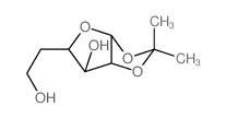 3-(2-hydroxyethyl)-7,7-dimethyl-2,6,8-trioxabicyclo[3.3.0]octan-4-ol结构式