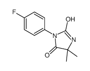 2,4-Imidazolidinedione, 5,5-dimethyl-3-(4-fluorophenyl)- Structure