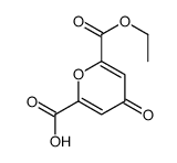 6-(Ethoxycarbonyl)-4-oxo-4H-pyran-2-carboxylic acid Structure