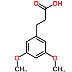 3,5-Dimethoxyphenylpropionic acid Structure