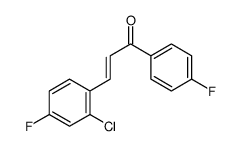(E)-3-(2-chloro-4-fluorophenyl)-1-(4-fluorophenyl)prop-2-en-1-one Structure