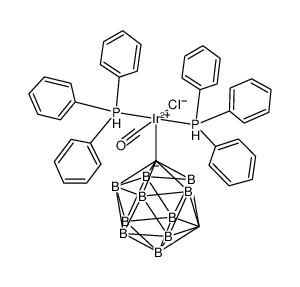 1-[Ir(H)(Cl)(CO)(PPh3)2]-7-H-1,7-(σdicarba-closo-dodecaborane(12)) Structure