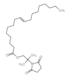 9-Octadecenoic acid(9Z)-, 2-(2,5-dioxo-1-pyrrolidinyl)-2-methylpropyl ester结构式
