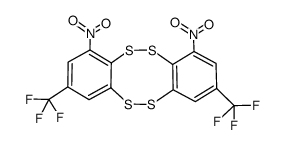 1,10-dinitro-3,8-bis(trifluoromethyl)dibenzo[c,g][1,2,5,6]tetrathiocine Structure