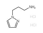 3-(1H-吡唑-1-基)丙烷-1-胺双盐酸盐结构式