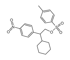 2-Cyclohexyl-2-(p-nitrophenyl)ethyl-p-toluolsulfonat结构式