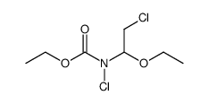 ethyl chloro(2-chloro-1-ethoxyethyl)carbamate结构式