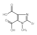 2-溴-1-甲基-1H-咪唑-4,5-二羧酸结构式