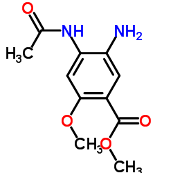Methyl 4-acetamido-5-amino-2-methoxybenzoate Structure