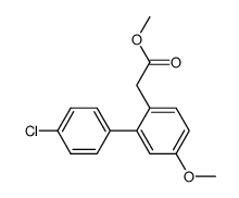 methyl 2-(4'-chloro-5-methoxy-[1,1'-biphenyl]-2-yl)acetate结构式