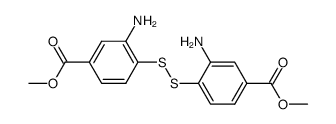 Bis[2-amino-4-(carbomethoxy)phenyl]disulfide结构式