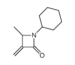 1-cyclohexyl-4-methyl-3-methylideneazetidin-2-one Structure