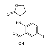5-iodo-2-((2-oxotetrahydrofuran-3-yl)amino)benzoic acid Structure