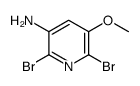 2,6-二溴-5-甲氧基-吡啶-3-胺结构式