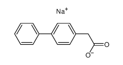 sodium 4-biphenylylacetate Structure