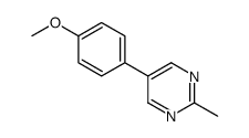 2-Methyl-5-(p-methoxyphenyl)pyrimidine Structure