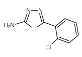 2-氨基-5-(2-氯苯基)-1,3,4-噻二唑结构式