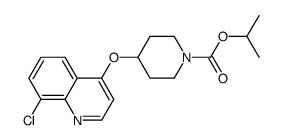 4-(8-chloro-quinolin-4-yloxy)-piperidine-1-carboxylic acid isopropyl ester Structure