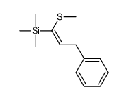 trimethyl-(1-methylsulfanyl-3-phenylprop-1-enyl)silane Structure