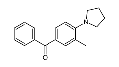 (3-methyl-4-pyrrolidin-1-ylphenyl)-phenylmethanone Structure