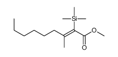 methyl 3-methyl-2-trimethylsilylnon-2-enoate结构式