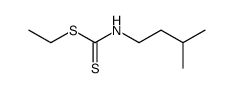 isopentyl-dithiocarbamic acid ethyl ester Structure