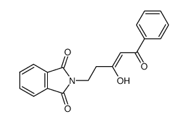 2-[(3Z)-3-hydroxy-5-oxo-5-phenylpent-3-en-1-yl]-1H-isoindole-1,3(2H)-dione Structure