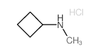 N-甲基环丁胺盐酸盐结构式