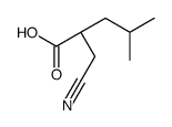 (2S)-2-(Cyanomethyl)-4-methylpentanoic acid结构式