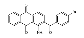 1-amino-2-(4-bromobenzoyl)anthracene-9,10-dione结构式