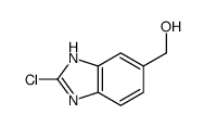 (2-氯-1H-苯并[d]咪唑-6-基)甲醇结构式