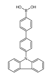 [4'-(Carbazol-9-yl)-1,1'-biphenyl-4-yl]boronic acid structure