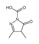 -delta-2-1-Pyrazolinecarboxylic acid,5-keto-3,4-dimethyl- (2CI)结构式