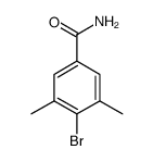 4-溴-3, 5-二甲基-苯甲酰胺结构式