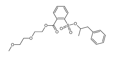 1-phenyl-2-propyl 2-(methoxyethoxyethylcarboxy)-1-benzosulfonate Structure