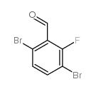 3,6-二溴-2-氟苯甲醛结构式