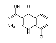 8-Chloro-4-hydroxy-3-quinolinecarbohydrazide结构式