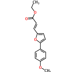 3-[5-(4-METHOXY-PHENYL)-FURAN-2-YL]-ACRYLIC ACID ETHYL ESTER结构式