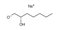 mono sodium salt of 2(S)-hydroxy-1-heptanol结构式