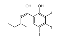 N-butan-2-yl-2-hydroxy-3,4,5-triiodobenzamide Structure