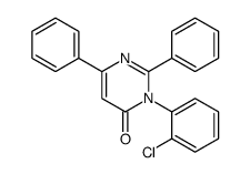 3-(2-chlorophenyl)-2,6-diphenylpyrimidin-4-one结构式