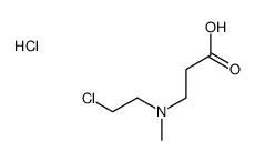 2-carboxyethyl-(2-chloroethyl)-methylazanium,chloride结构式